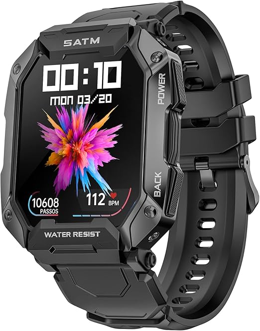 Karchilor Smartwatch Herren 1,71'' HD Touchscreen Fitnessuhr, Herren