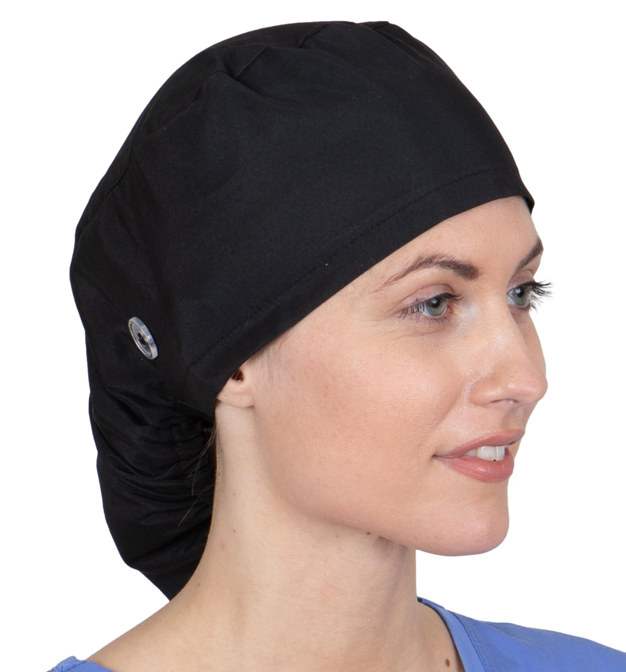 Scrub Caps Women Ponytail - Surgical Caps for Women Long Hair - Nurse Cap - Scrub Hats for Nurses - Bouffant Scrub Cap-image-13