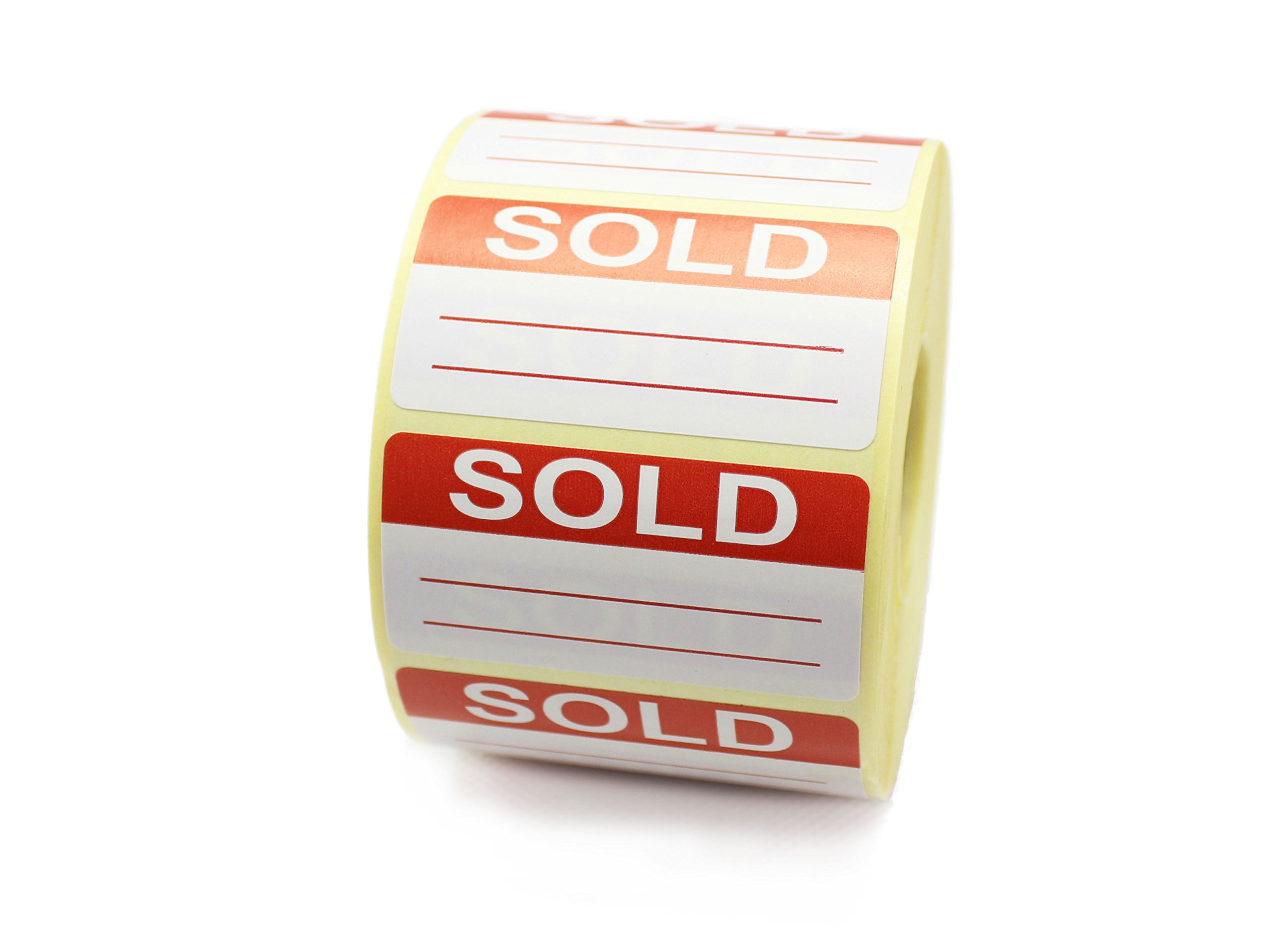 Label Metrics - 1,000 Self Adhesive - Sold Labels/Stickers - with 2 Lines to Write a Name etc. 50mm x 25mm.