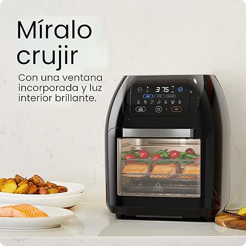 Miniatura 7 de Chefman - Freidora digital multifuncional  asador deshidratador horno de convección 17 preselecciones en pantalla táctil para freír asar deshidratar