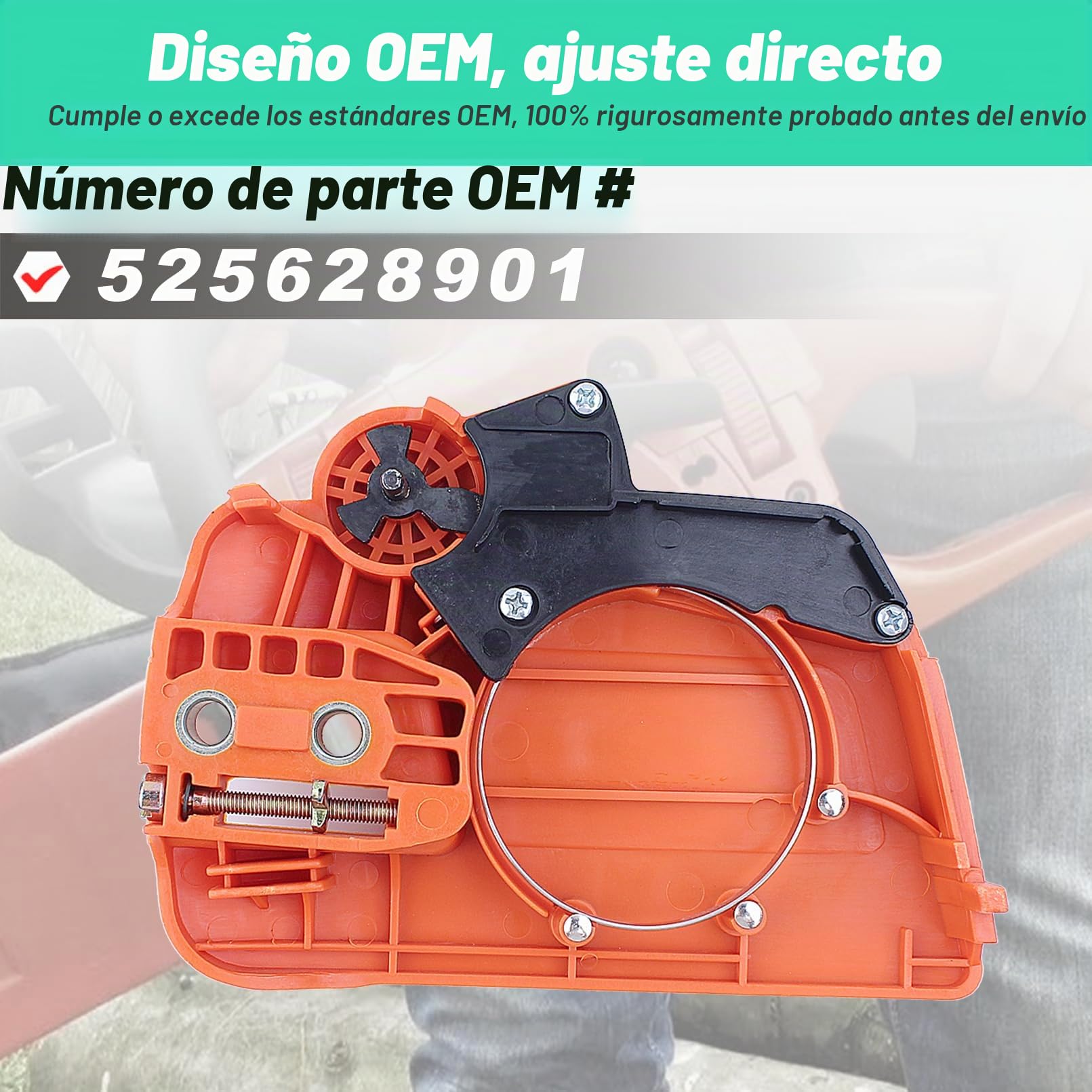 ADEFOL Tapa de embrague para motosierra Husqvarna 120 230 235 235E 236 240, cadena, freno, embrague, tapa lateral, accesorio 525628901