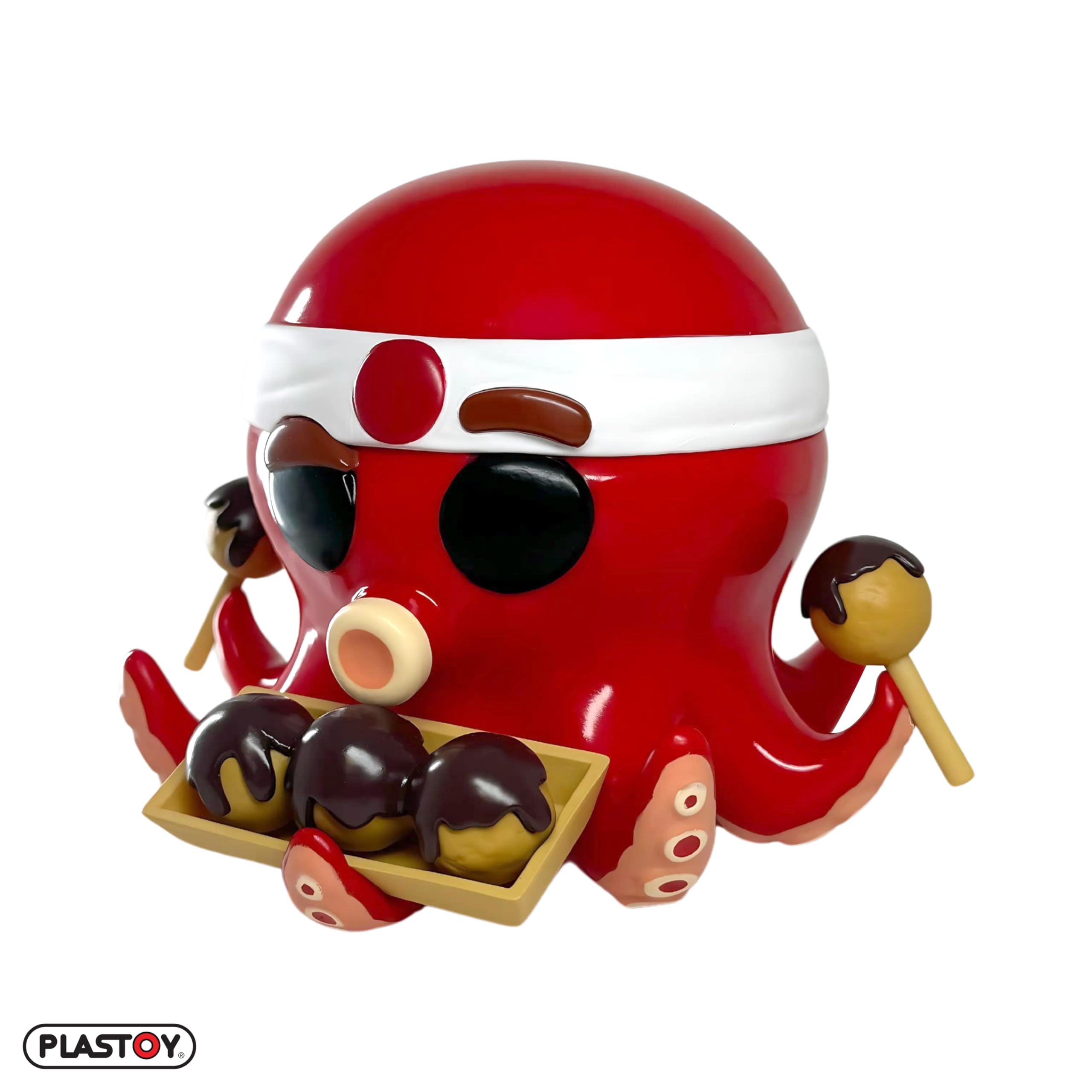 Plastoy Mogu Pets Figurine Octo Takoyaki - Plastique - 13 cm