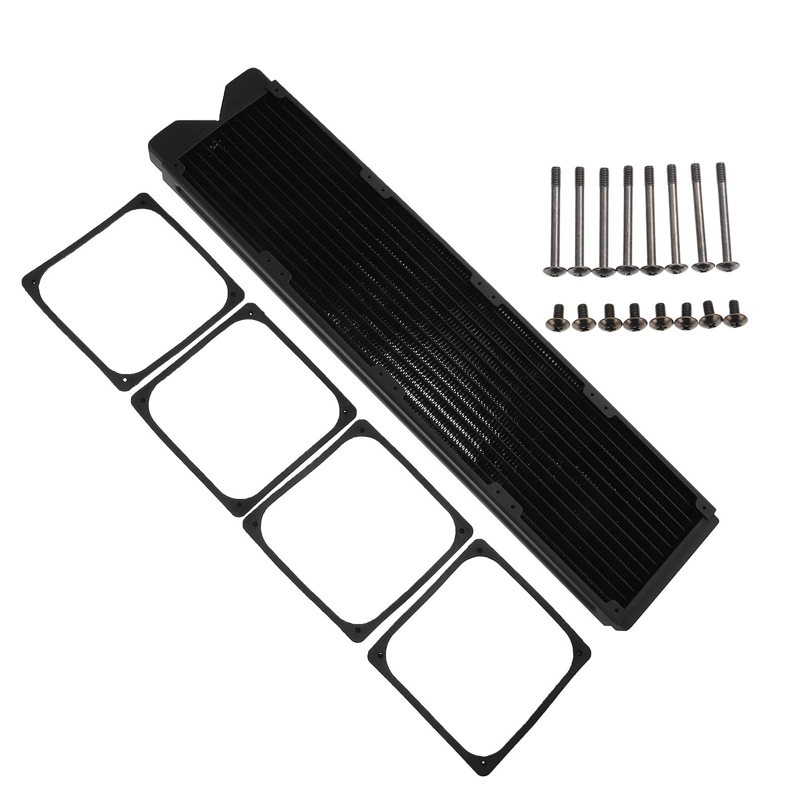 Gadpiparty Radiateur pour Refroidissement par Eau 480 MM en Cuivre, Accessoire pour Dissipateur Thermique GPU, Conçu pour Ordinateurs de Bureau