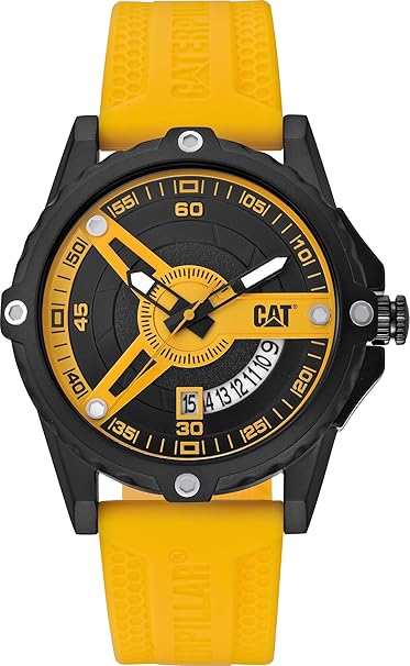 Amazon | CATERPILLAR CAT 44mm ステンレススチール メンズ