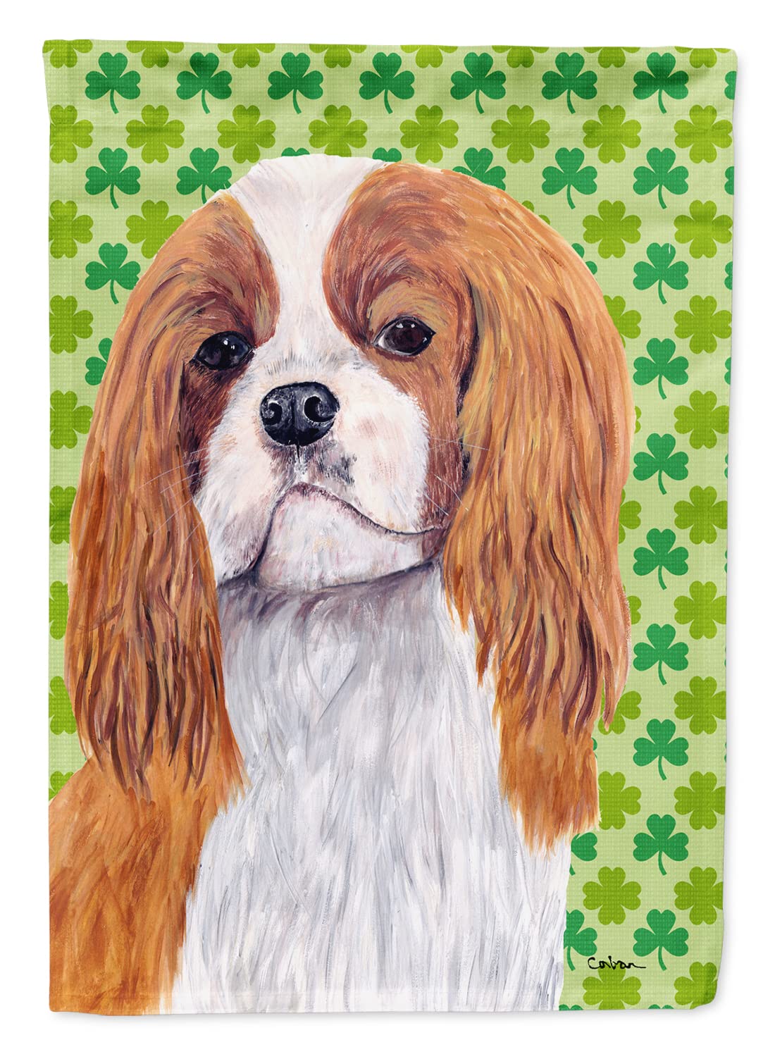Drapeau Cavalier King Charles grand format anti-décoloration pour façade extérieure