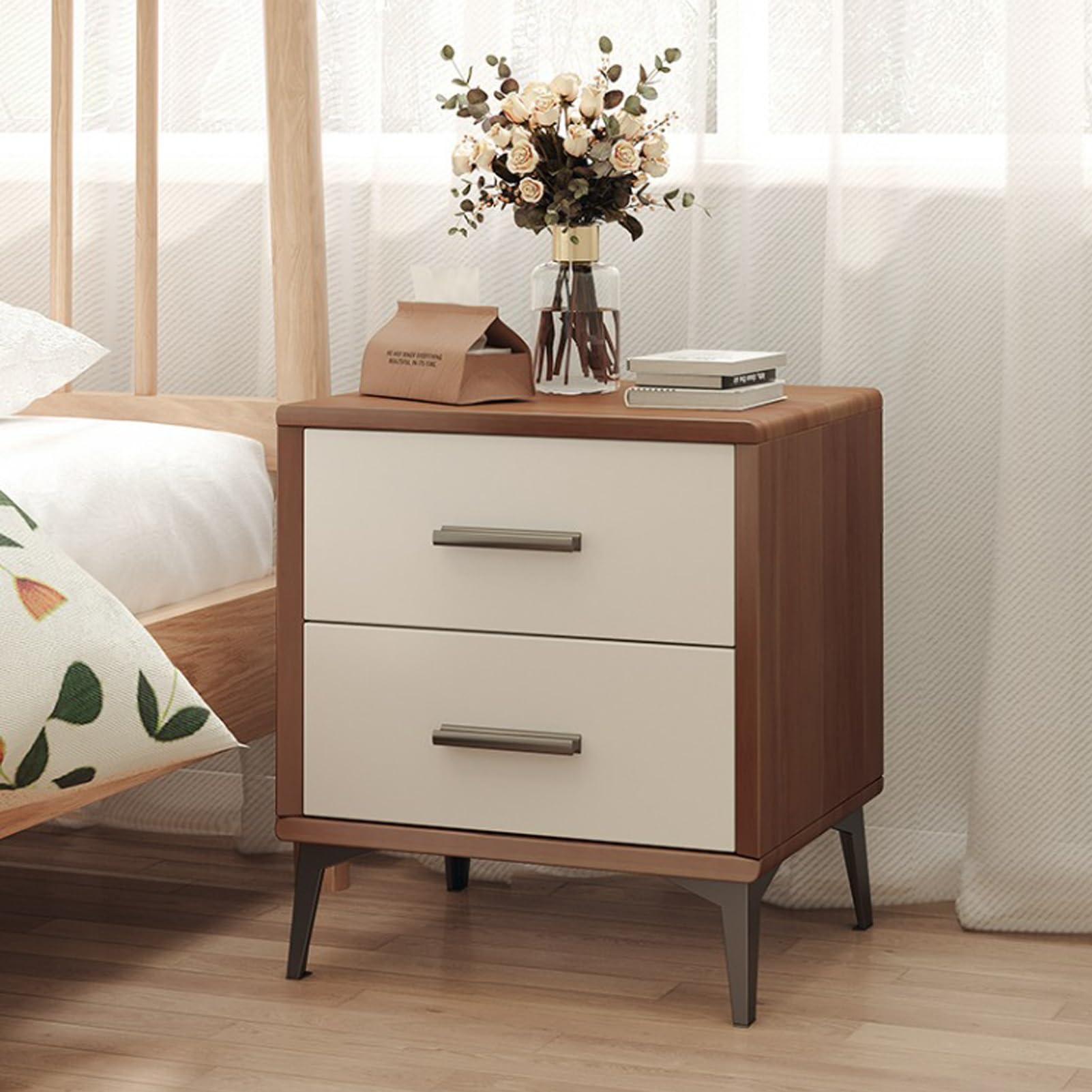 Grande table d'appoint avec rangement salon ou nuit 45cm