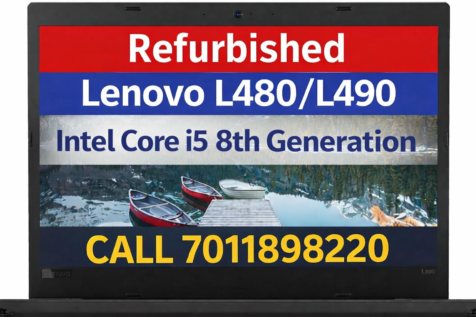 certified thinkpad l480 business laptop | core i5-8250u 8th gen processor | upto 32gb ram | upto 2tb ssd | 14" hd display | int uhd 620 graphics | wifi | bluetooth | win 11 pro (8, gb, 256, gb)