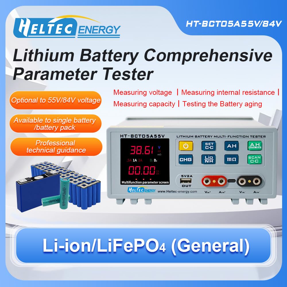 Narzędzie testowe Heltec BMS do 18650/LiPo/LiFePO4/akwasowo-ołowiowych Tester rezystancji wewnętrznej i napięcia do akumulatorów