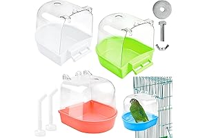 4Pcs Lavish Birdie Bath Paradise for Aviary Beauties