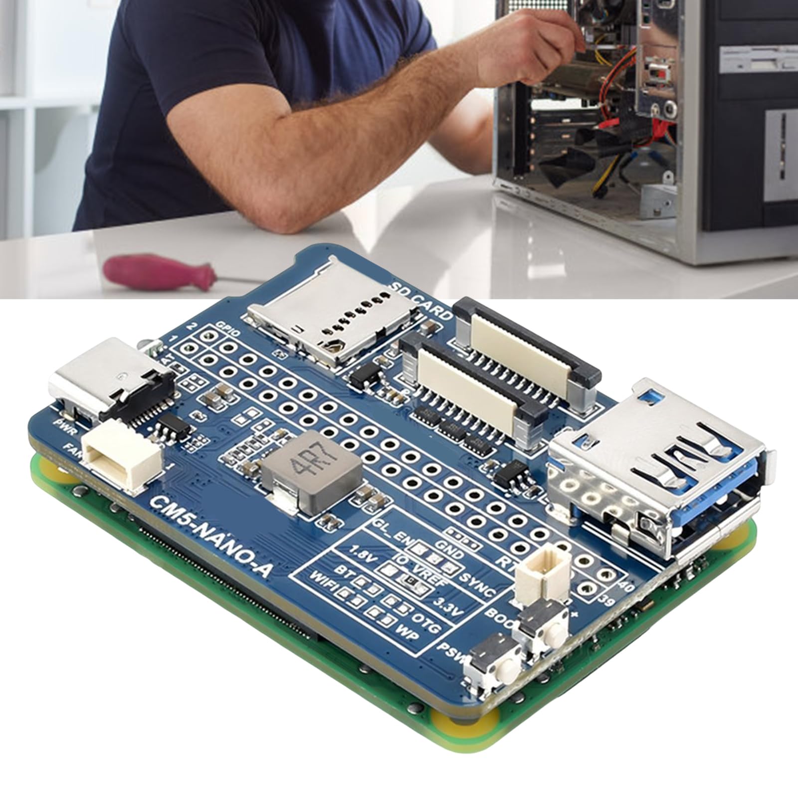 Scheda di espansione per modulo di elaborazione 5 stesse dimensioni della scheda di sviluppo in miniatura CM5 per spazio limitato