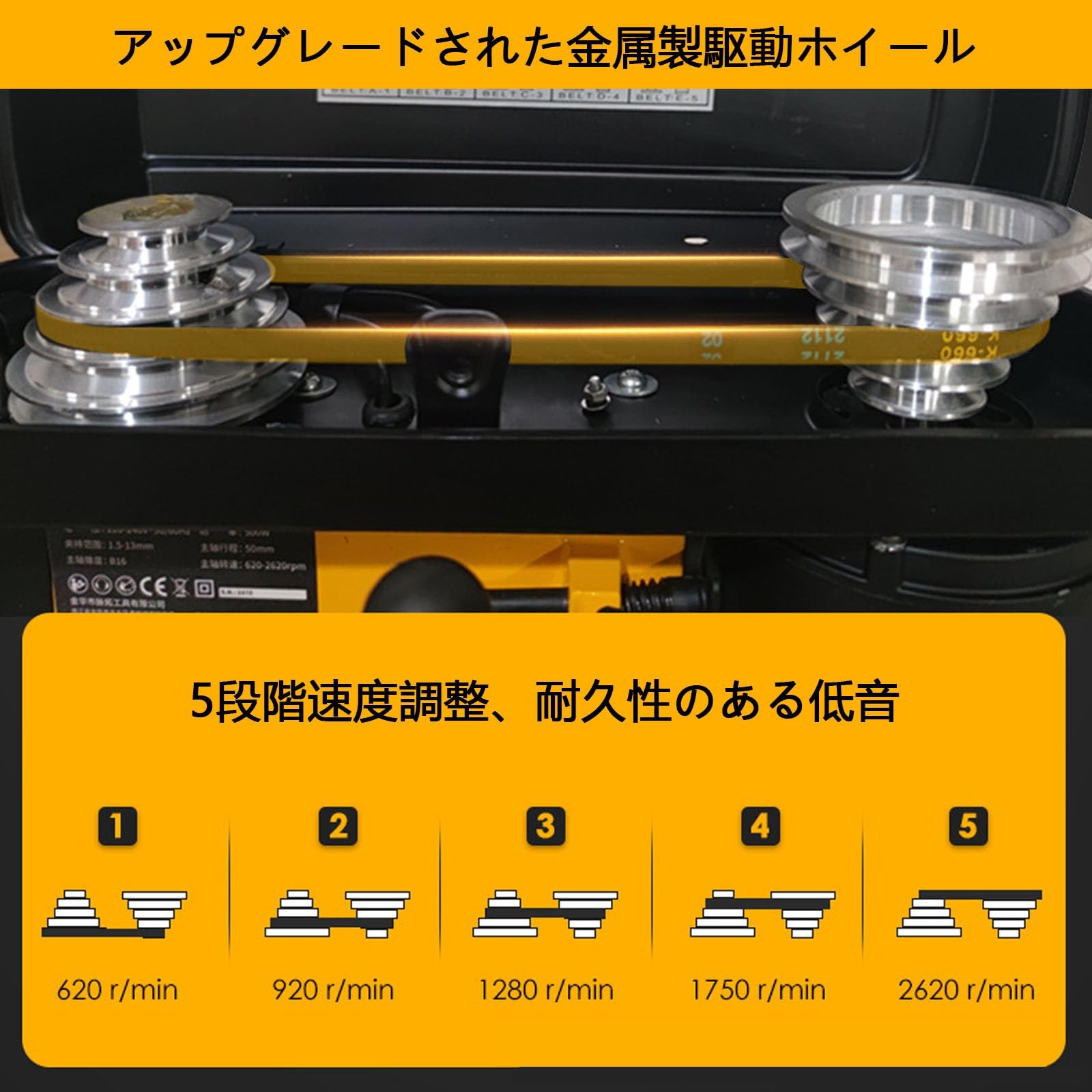 Amazon | ボール盤 220V 8インチ卓上ボール盤 500W ベンチボール盤