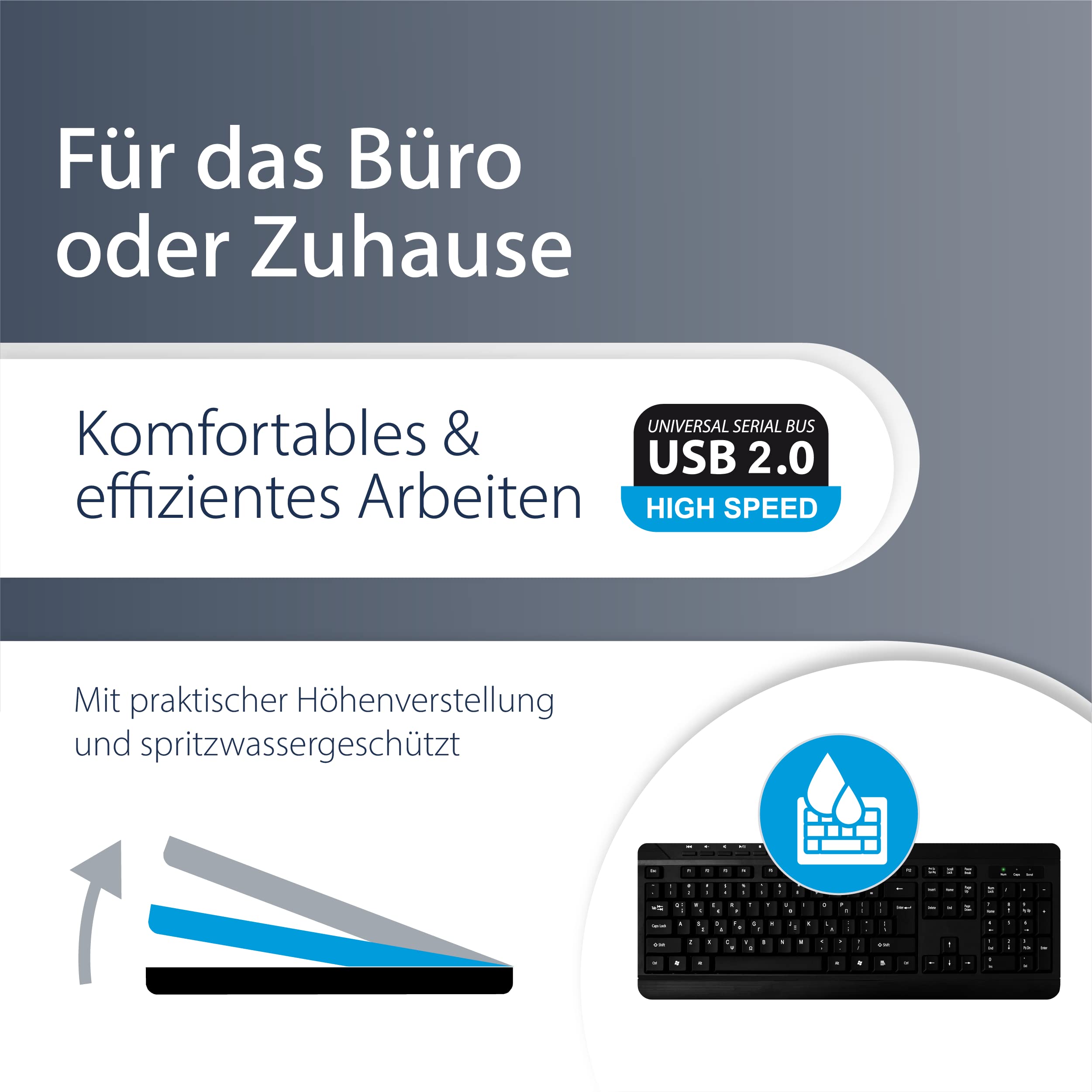 MediaRange Toetsenbord Azerty Belgie