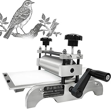31 * 17 Cm Manual Printing Etching Machine, Flat Press Printer, Easy to Store for Decorative Display