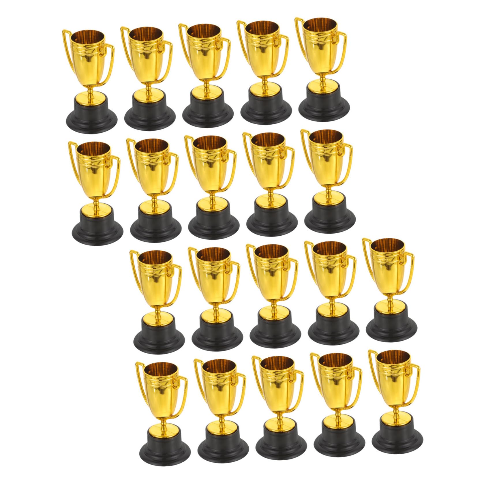 Mini Plásticos Dorados Pequeños para Copas de Premio Deportivas de Ganador para Fiestas Aula y Oficina