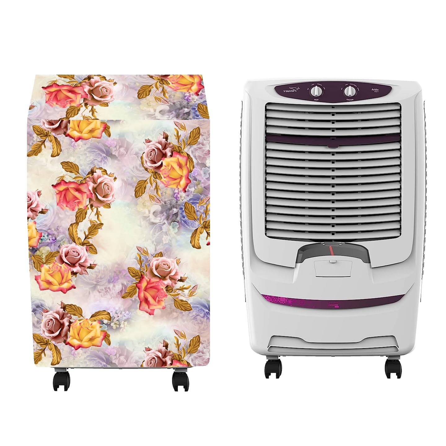 HomeStore-YEP Air Cooler Cover Compatible for V-Guard Arido D50 W Air Cooler 50 Litre Size - lxbxh: 64.1 x 52 x 101 cm-picture-12