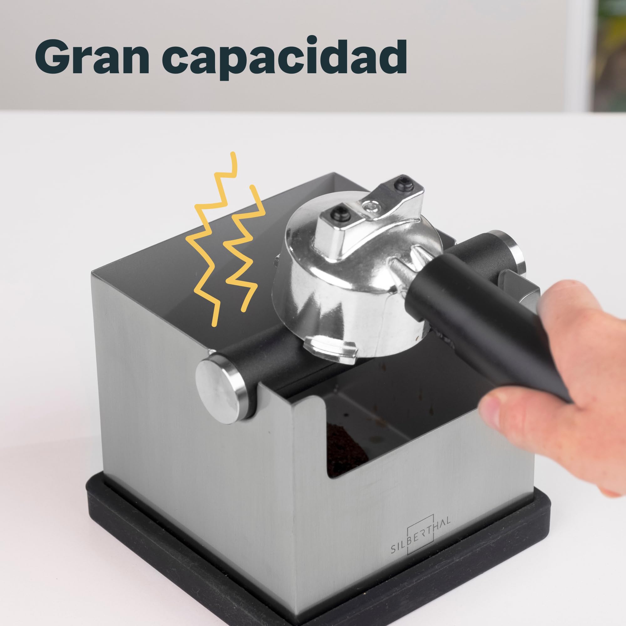 SILBERTHAL Cajon para posos de café - Recipiente de cafe - Knock box - Accesorios de barista