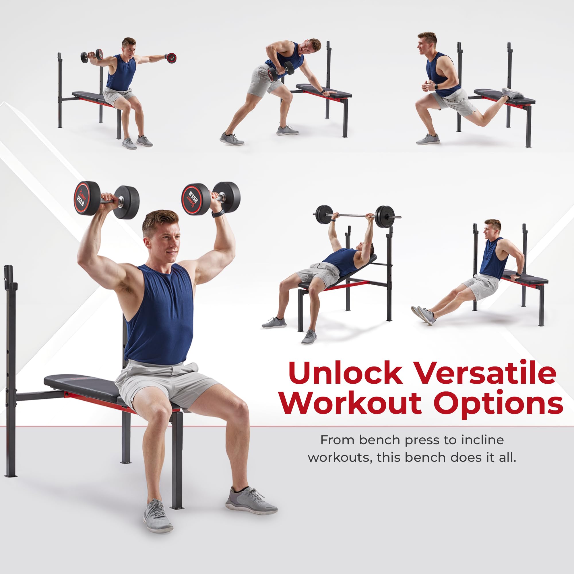 Weight Bench & Squat Rack for Strength Training