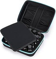 Vista 5 de Hipiwe Estuche rígido de transporte de aceite esencial de 30 botellas, bolsa de almacenamiento de EVA, perfecta para botellas de aceites esenciales