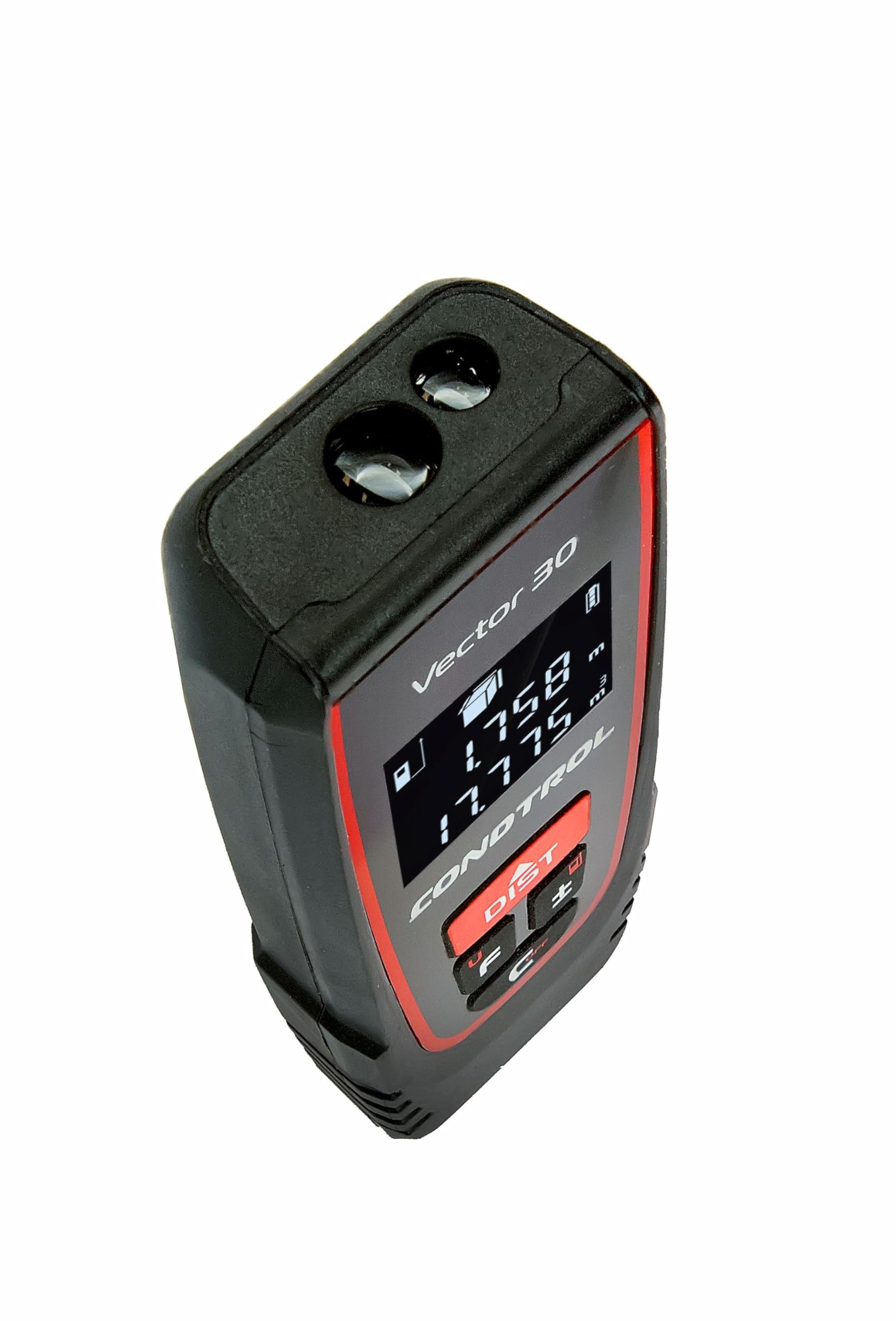 CONDTROL - Telémetro Vector 30 - Rango 0,05 a 30 Metros - Medición Precisa Continua, Unidades m, ft, Pulgada - Láser Rojo - Garantía 2 años - Entregado con Accesorios