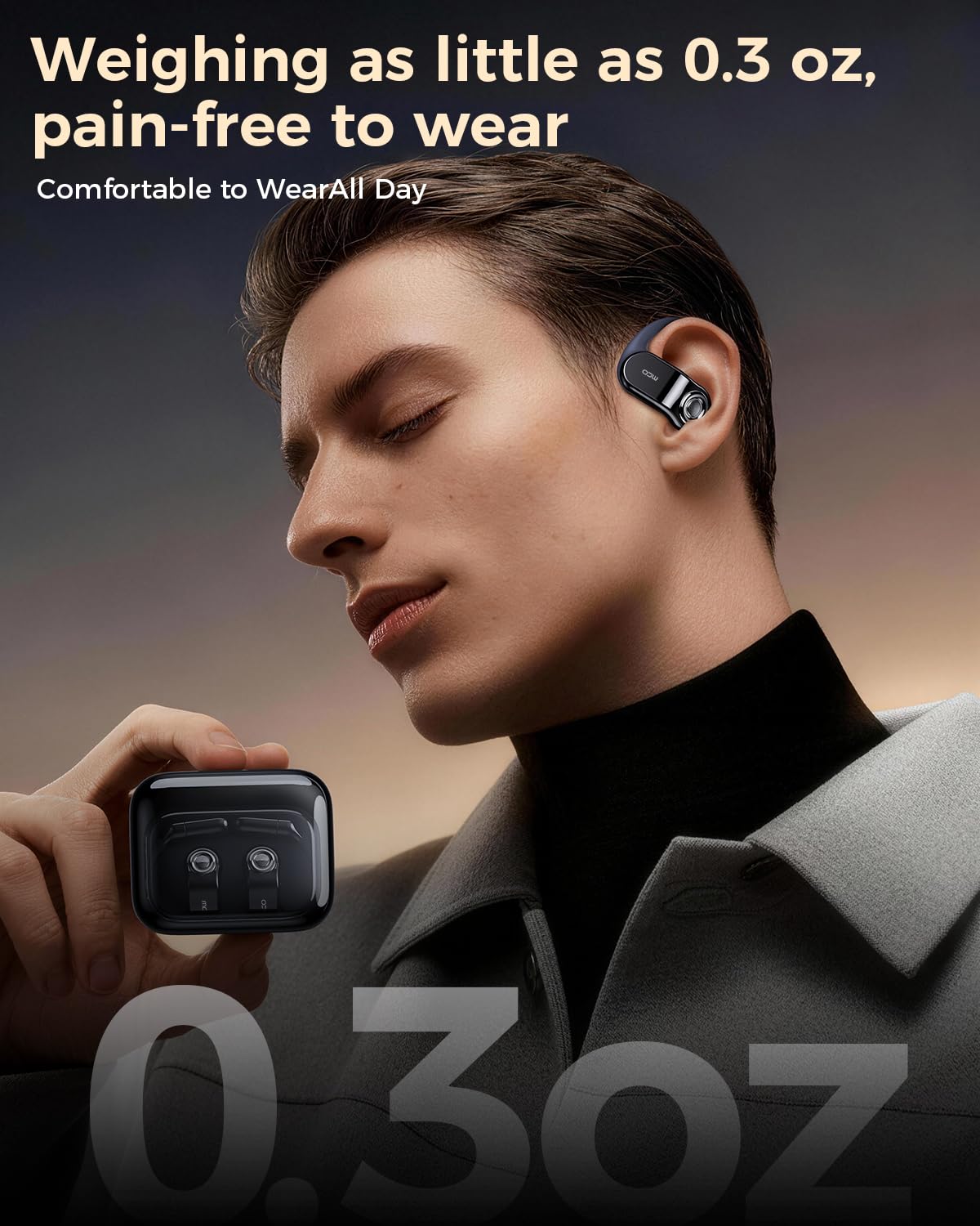 OJW Auriculares abiertos, auriculares ilimitados