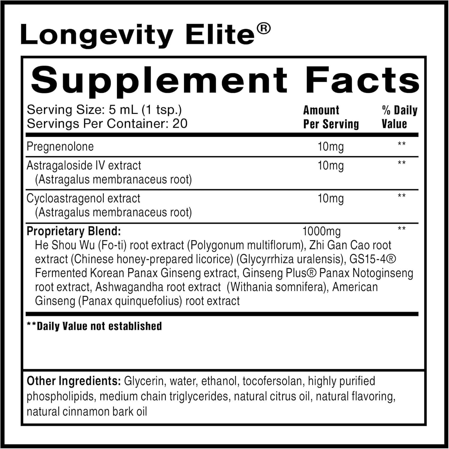 Quicksilver Scientific Longevity Elite, Sirtuins + Telomeres, 100ml — Amazon image 2