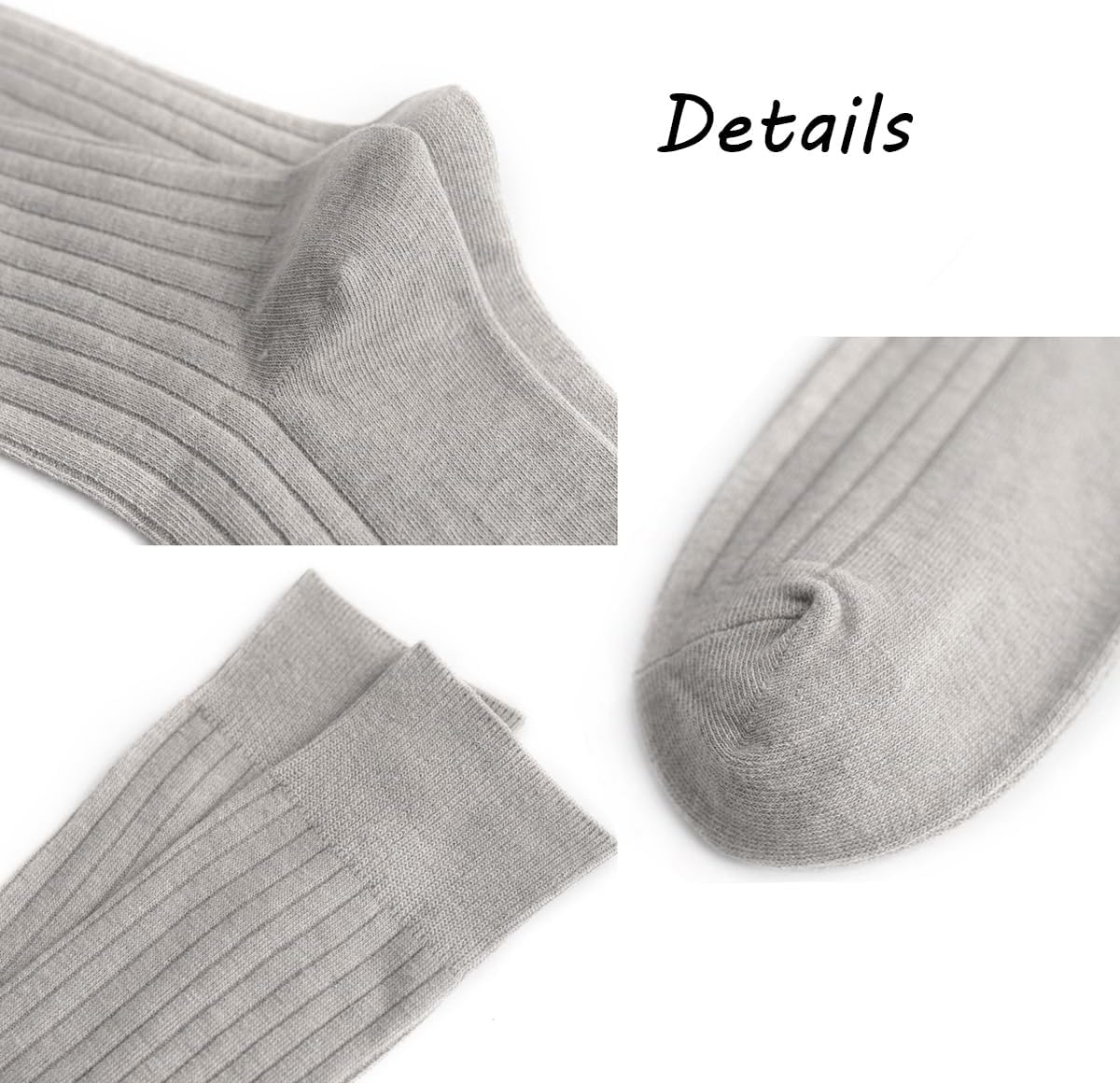 Long Socks Crew Socks Knitting Breathable Soft Sports Business Warm Socks for Men Women 3 Pairs