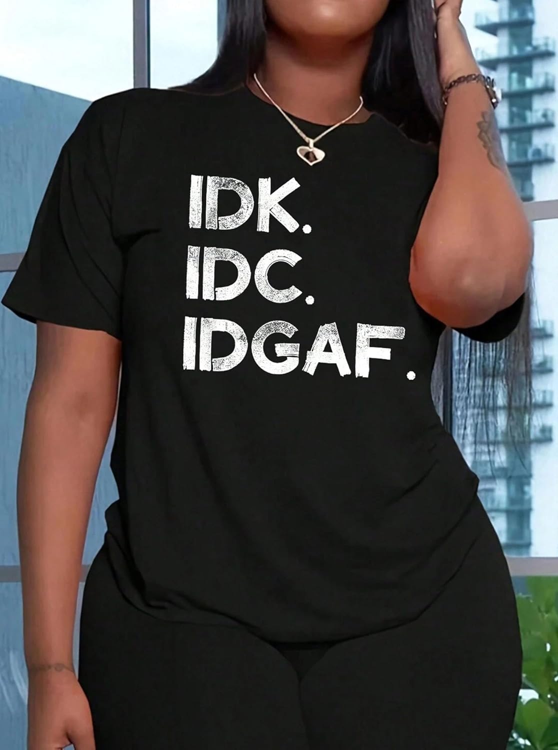 Hilinker Women's Funny Graphic Tees Summer Cute Tops Casual Loose Short Sleeve T Shirts - Image 2