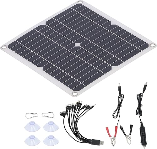 Panel solar, tablero cargador de panel de célula solar de 15W 18V, impermeable IP65, para uso en interiores y exteriores