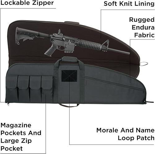 Miniatura 6 de Allen Combat - Funda para rifle táctico, color negro