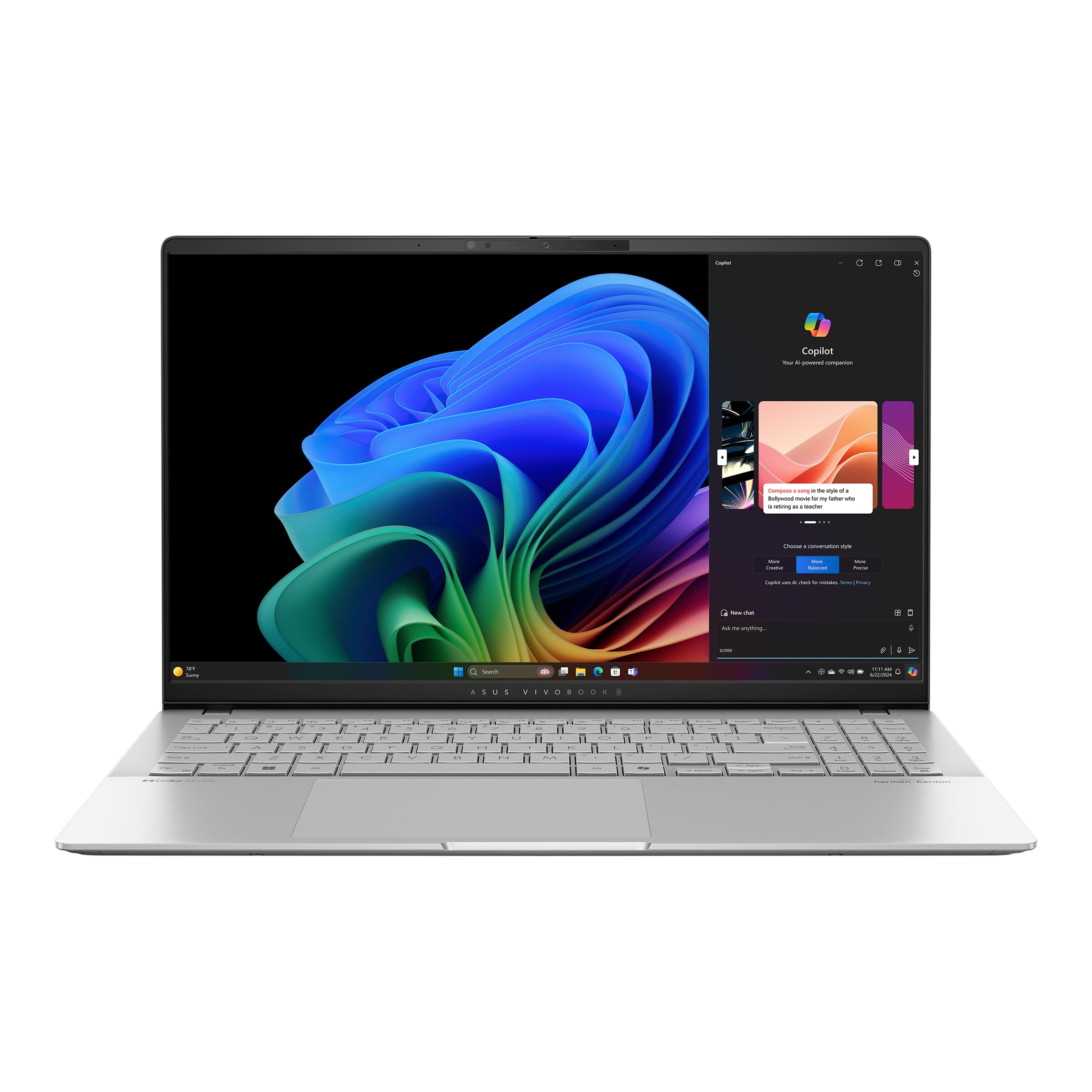 Asus VivoBook S 15 OLED S5507QA With AI, Qualcomm Snapdragon X