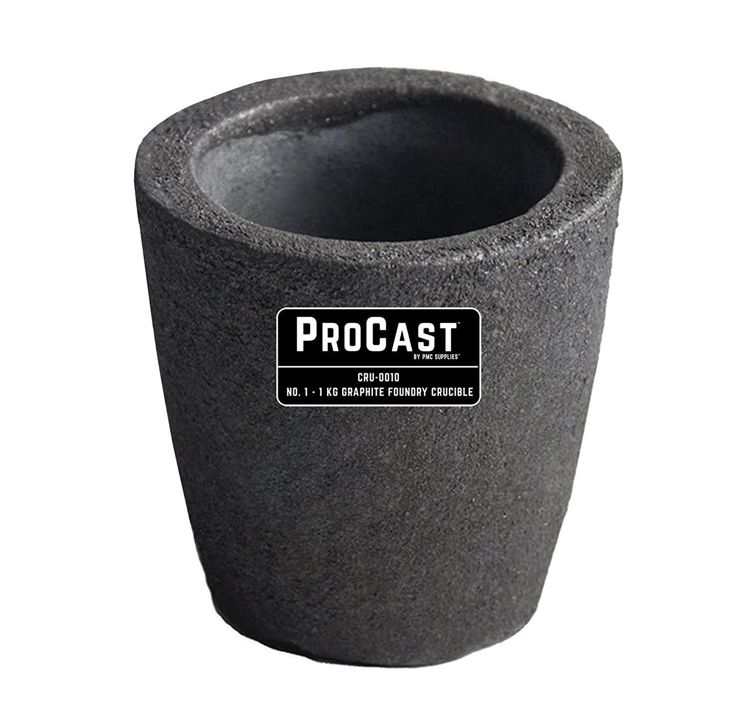 PMC Supplies LLC #1-1 Kg Foundry Clay Graphite Crucible Furnace Torch Melting Casting Refining Gold Silver Copper Brass Aluminum