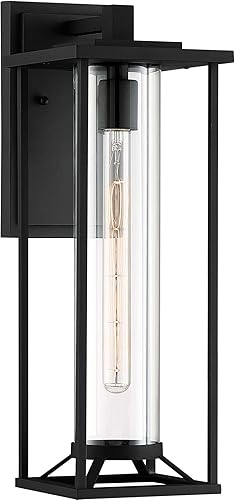 Minka Lavery Trescott - Lámpara de pared para exteriores (20 pulgadas), color negro