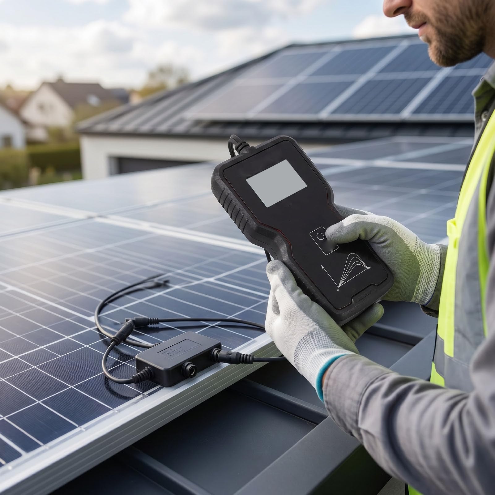 Fafeicy Tester per Pannelli Solari MPPT Multimetro Fotovoltaico da 10000 W