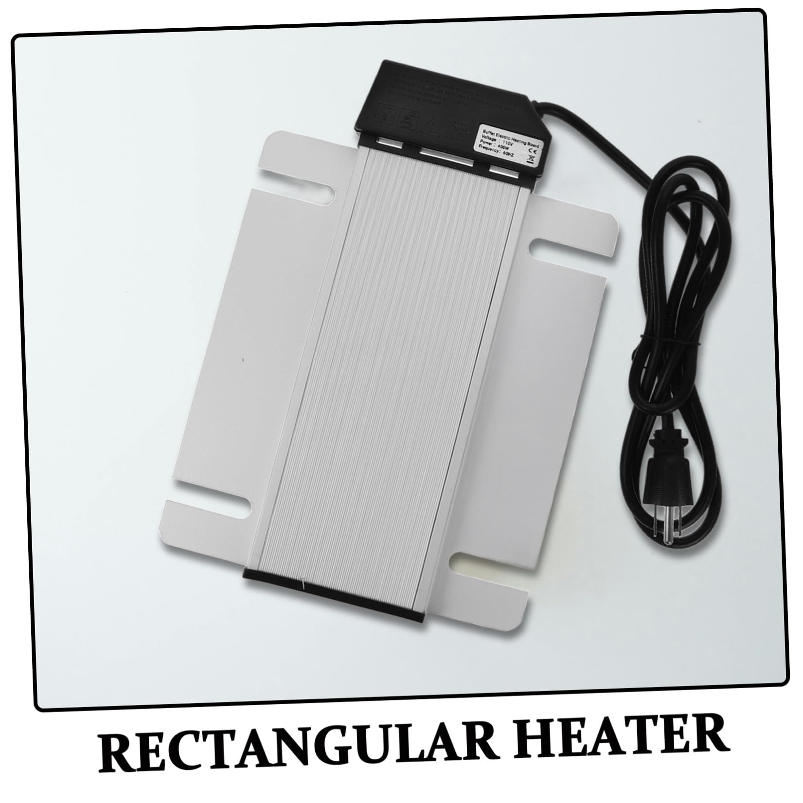 Plaque Chauffante Électrique pour Buffet Argenté Rectangulaire | Chauffe Plat Electrique Buffet, Contrôle de Température et Protection la Surchauffe, pour Restaurants et Événements