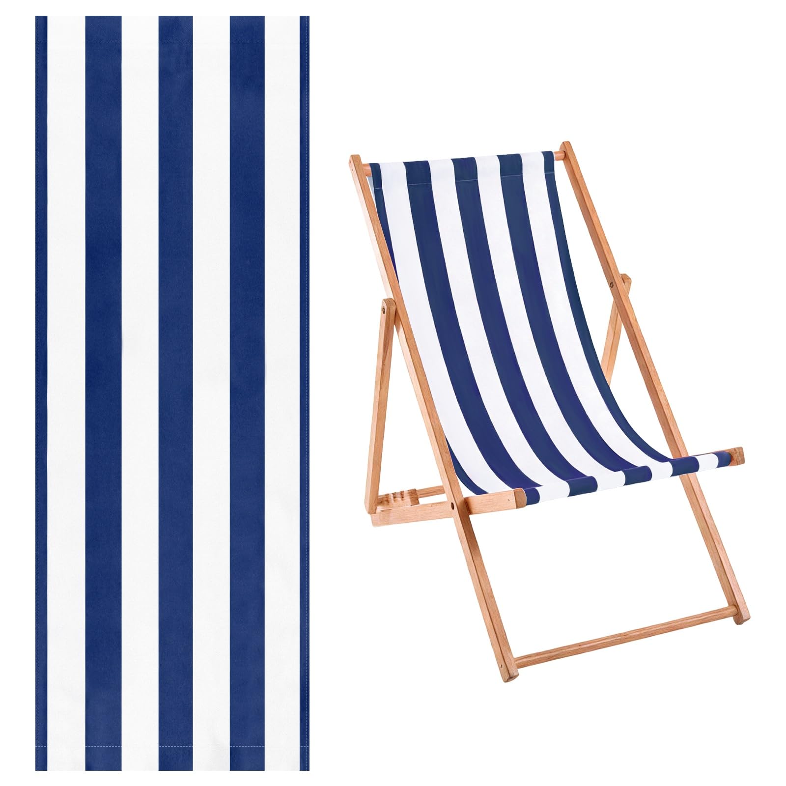 M METERXITY Beach Sling Chair Replacement Canvas 16x44.5in