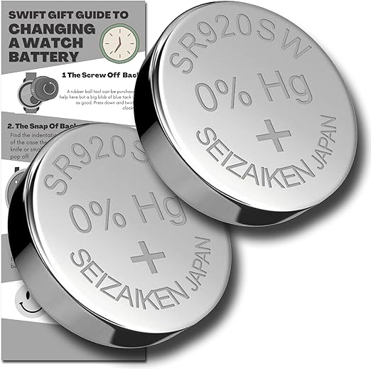 SR920SW Watch Batteries 2 x Seizaiken 371 Equivalent Cell Button
