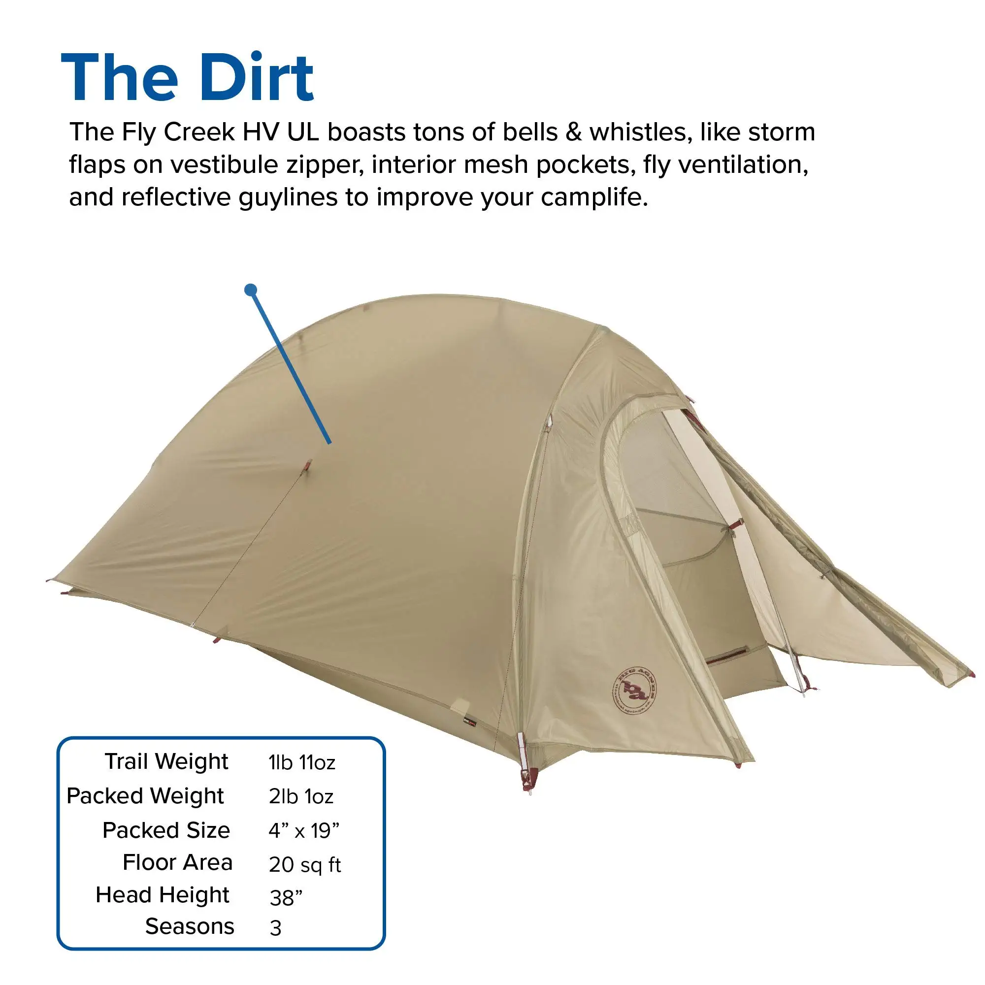 HV UL Ultralight Backpacking Tent 
