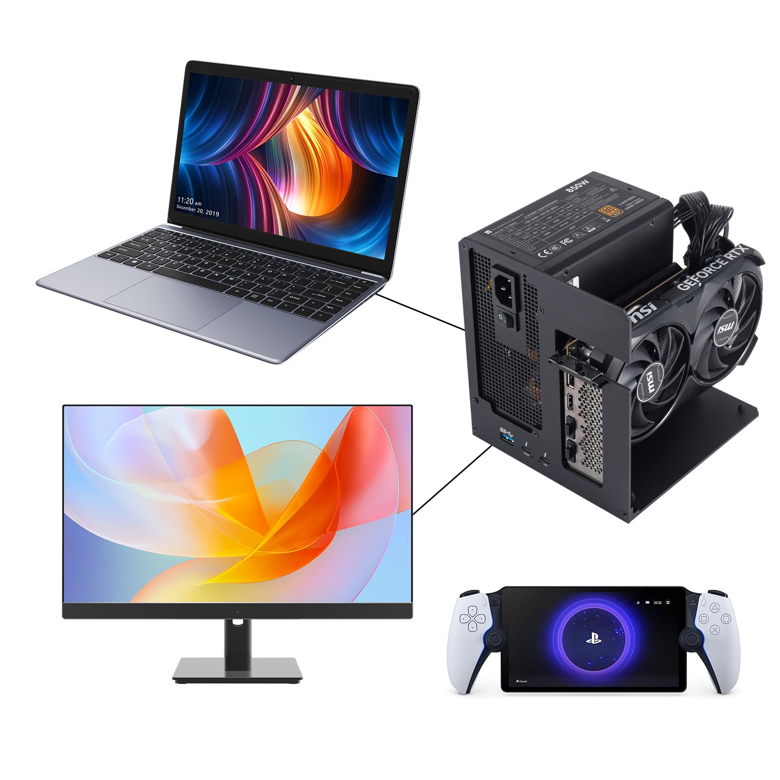 External Gpu Desktop Computer With Nvidia Graphics Card External