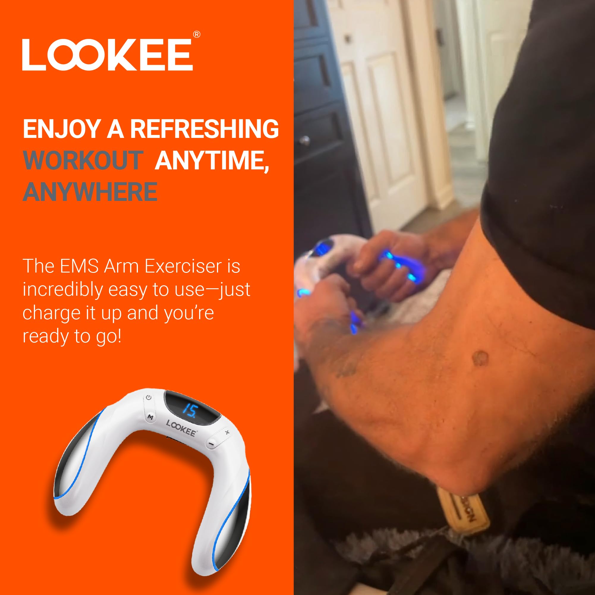 LOOKEE VibHeal Arm Exerciser | Portable Arm Toning & Recovery