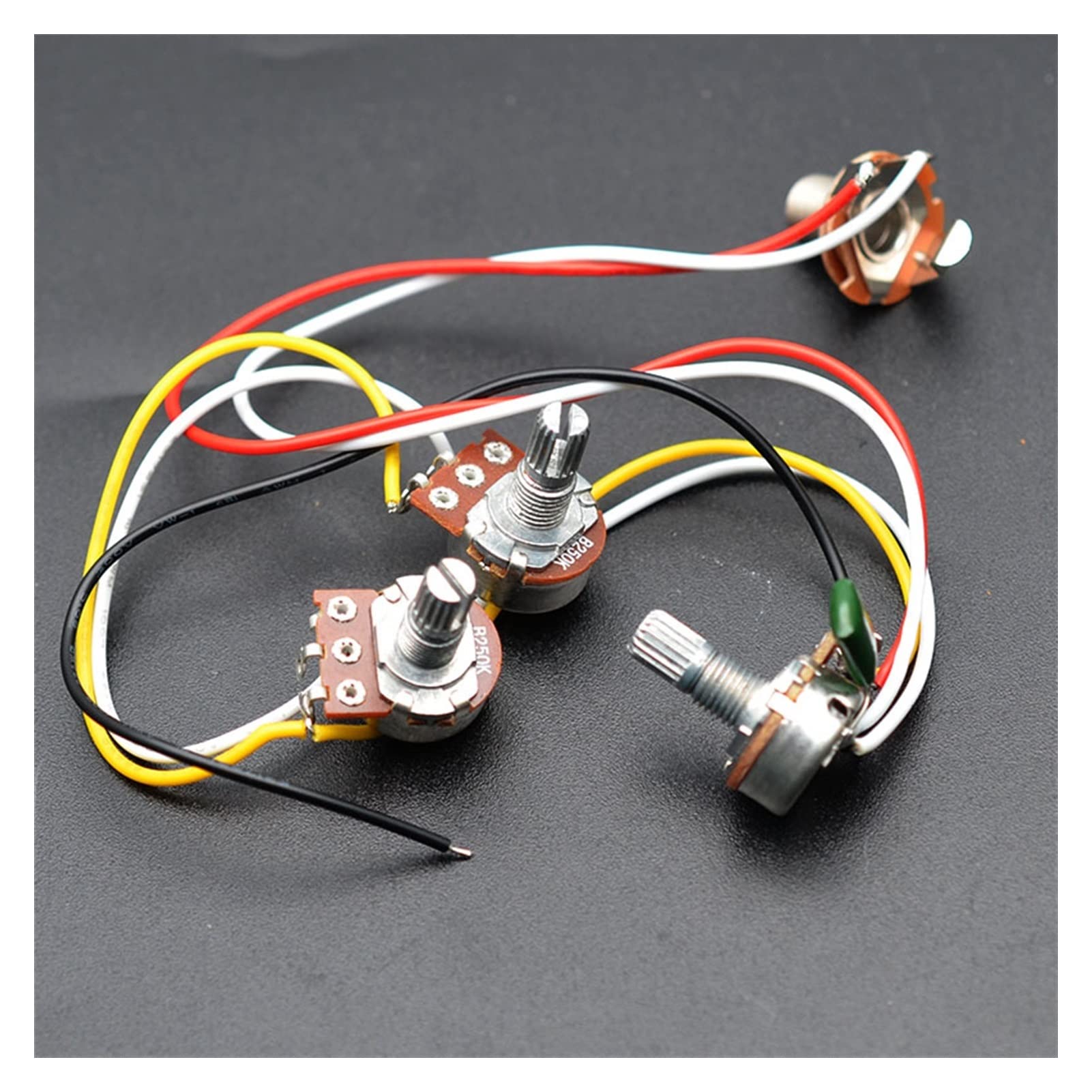 Cablaggio Del Cablaggio Preventivo Per Basso 250K 18mm Pentole 2v1t. Uscita Per Parti Per Chitarra Elettrica Bass cablaggio chitarra