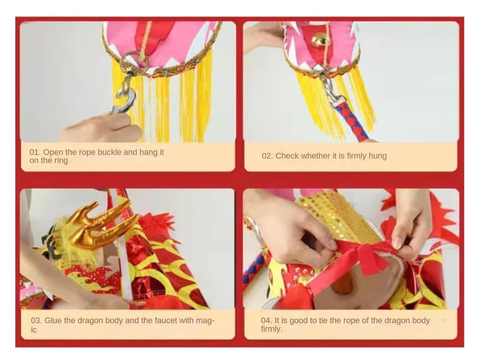 Corda e Stampa a Caldo Dragon Dance Prop
