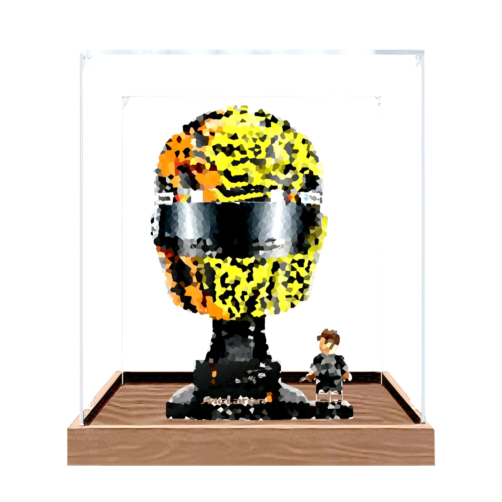 Clear Acrylic Showcase Box for Le-go 43023 Sets (Wood 3mm)