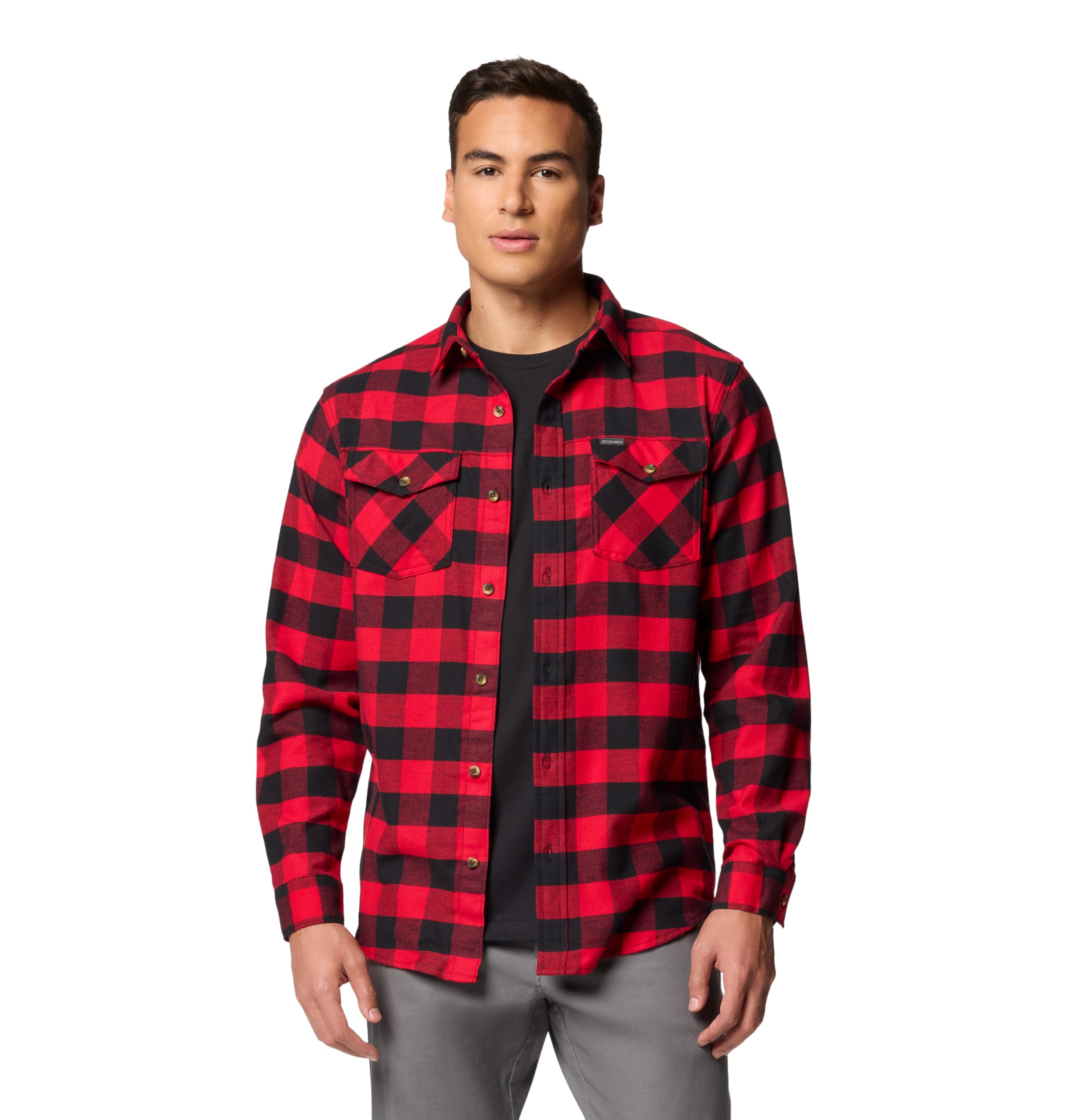 Columbia Men's Bearmouth Springs Roll Up Long Sleeve Flannel Shirt