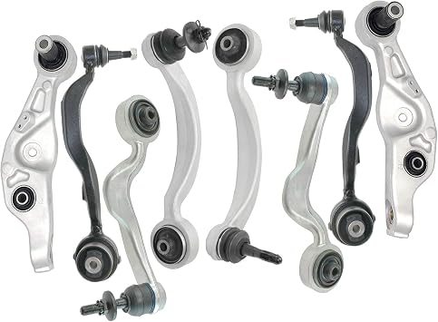 Front Lower Upper Control Arm Suspension Kit 8pc replacement for Lexus LS460 RWD Models 2007-2015