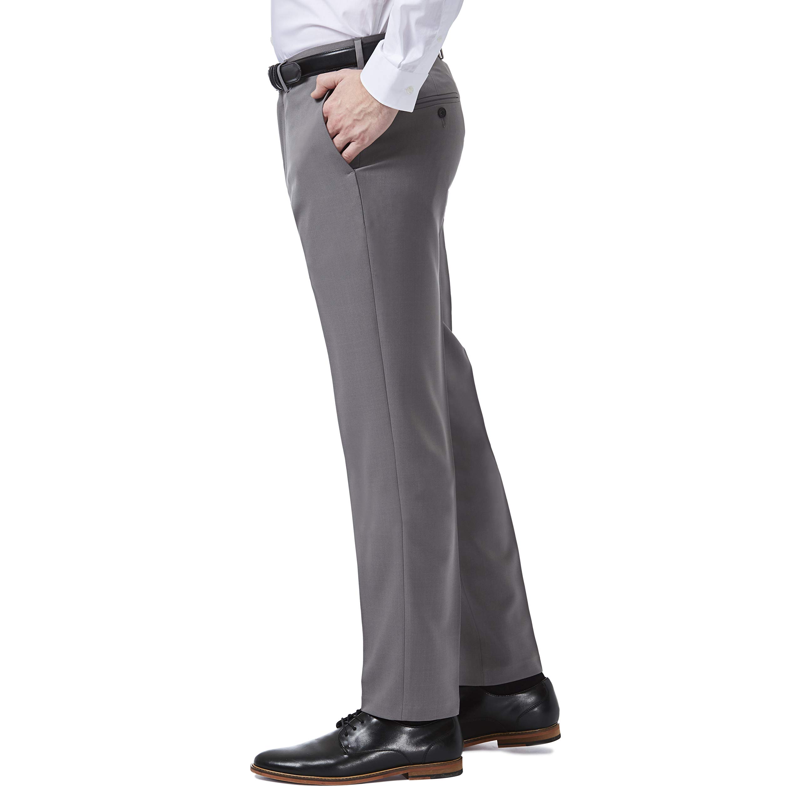 Haggar Premium Comfort Dress Pant - Slim Fit Flat Front Pant - Pantalones Hombre