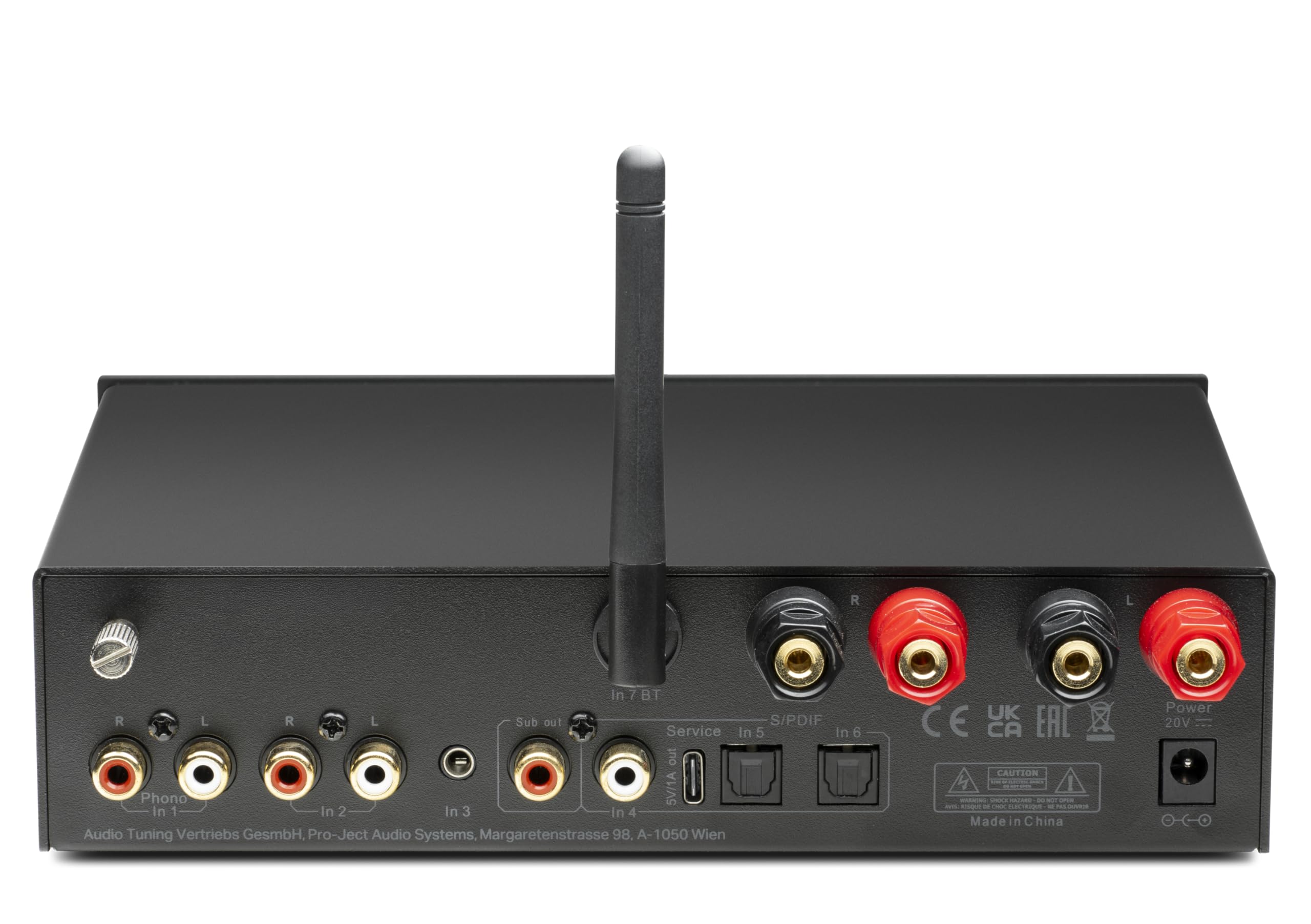 Pro-Ject Sistema Audio Colorato E, Sistema Stereo HiFi Analogico Vero, Set All-In-One Hi-Fi incluso Giradischi Debut E, Amplificatore Integrato Box Stereo E e Diffusore Box 5E Carbon (Bianco Satinato)