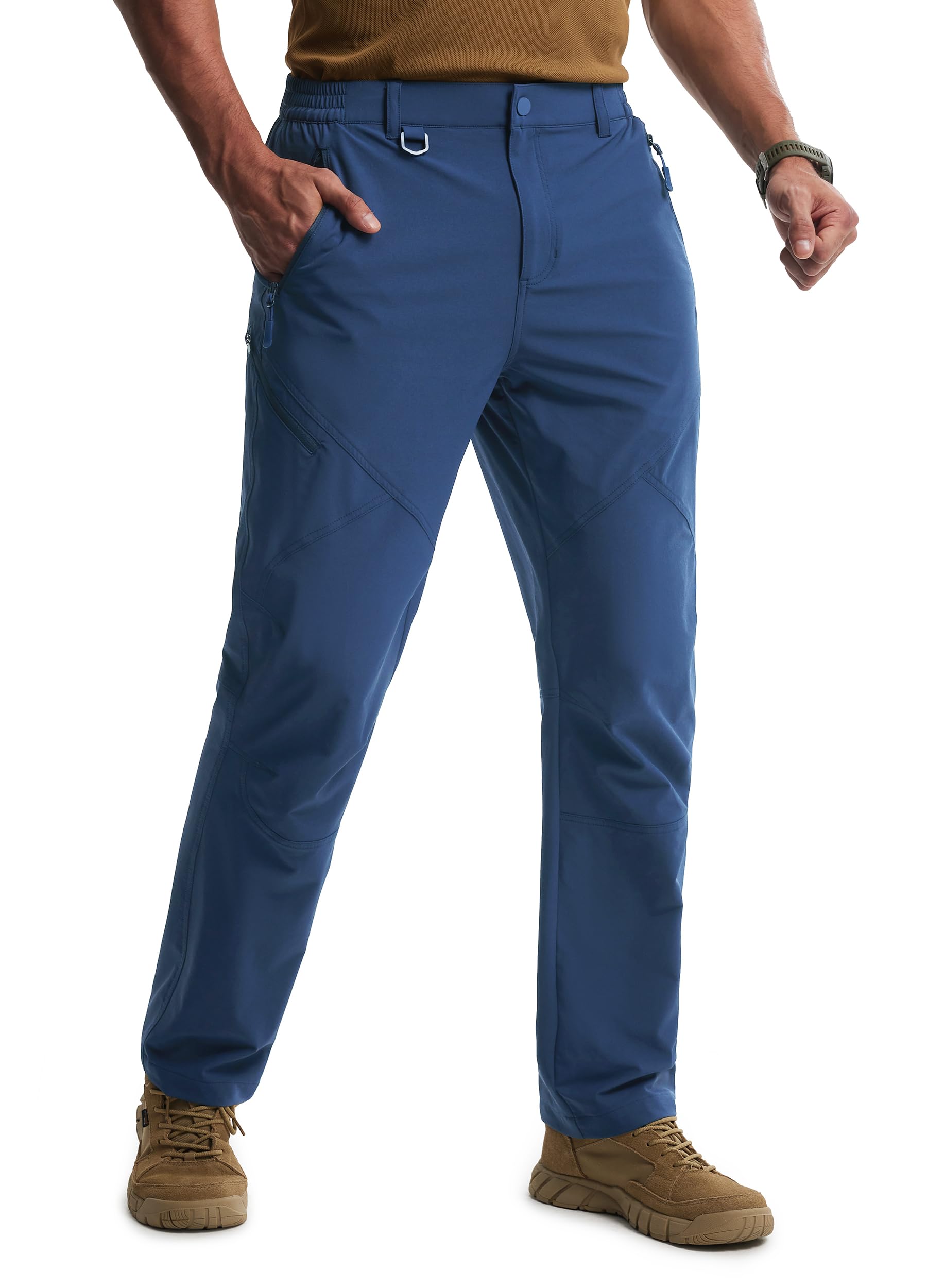 Libin Mens Hiking Pants Lightweight Tactical Cargo Pants Quick Dry Water Resistant Stretchy Straight Leg Travel Pant