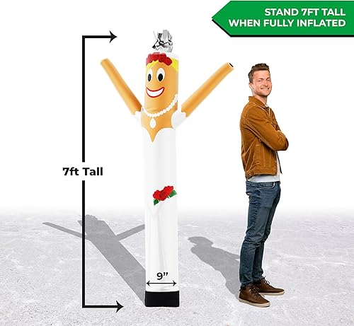 Miniatura 68 de LookOurWay Air Dancers Inflatable Tube Man Attachment - Wacky Waving Inflatable Dancing Tube Guy for Business Promotion - Blower Not Included