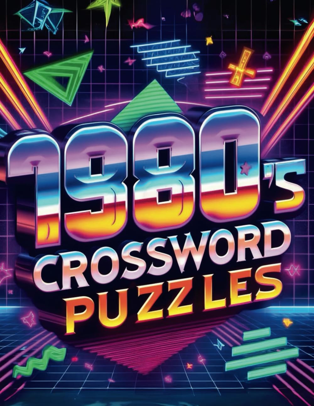 1980's Crossword puzzles: A Trivia Puzzle Adventure of the 80s for Adults with Solutions
