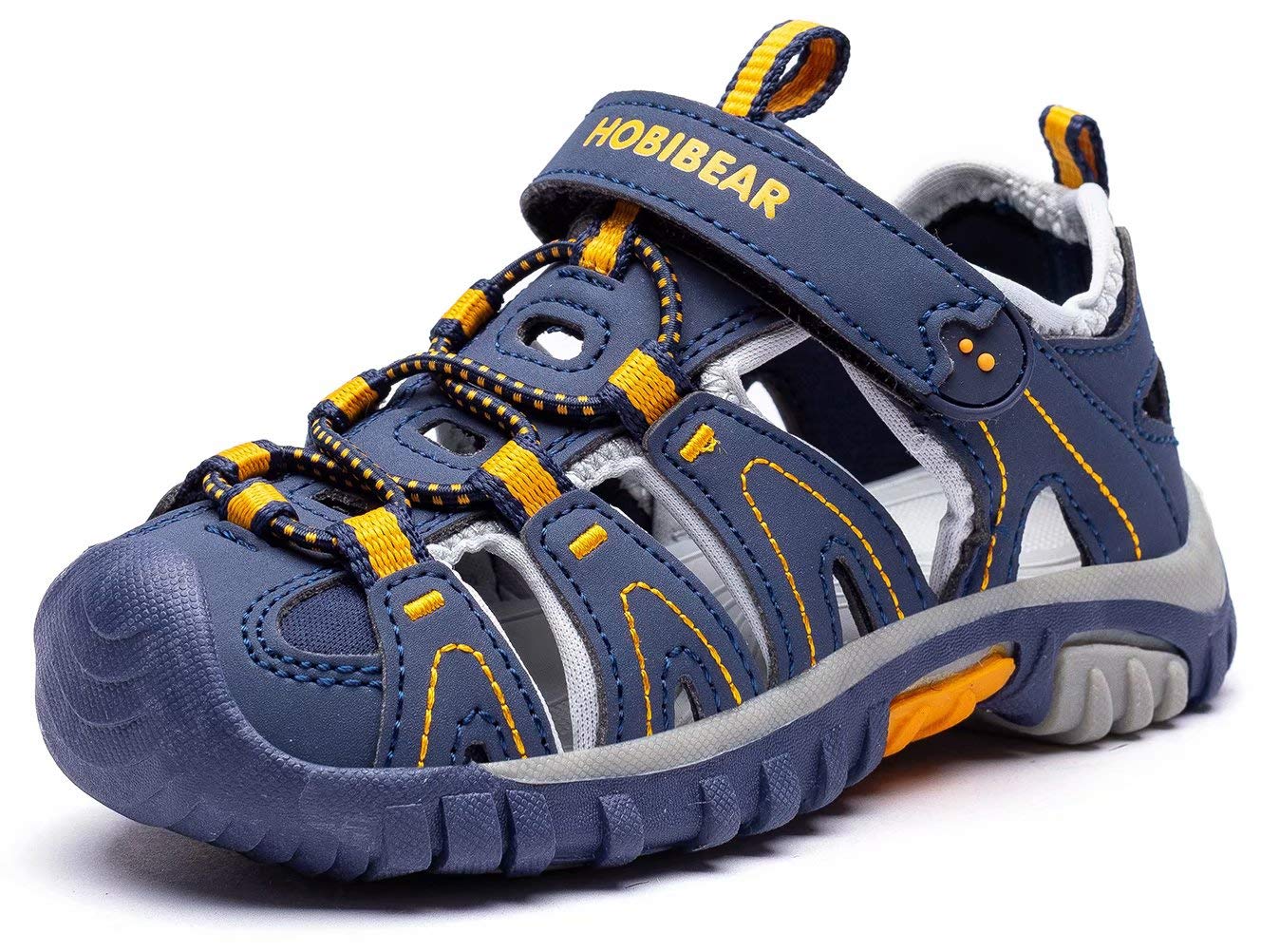 HOBIBEAR Boys Girls Sport Water Sandals Closed-Toe Outdoor(Toddler/Little Kid/Big Kid)